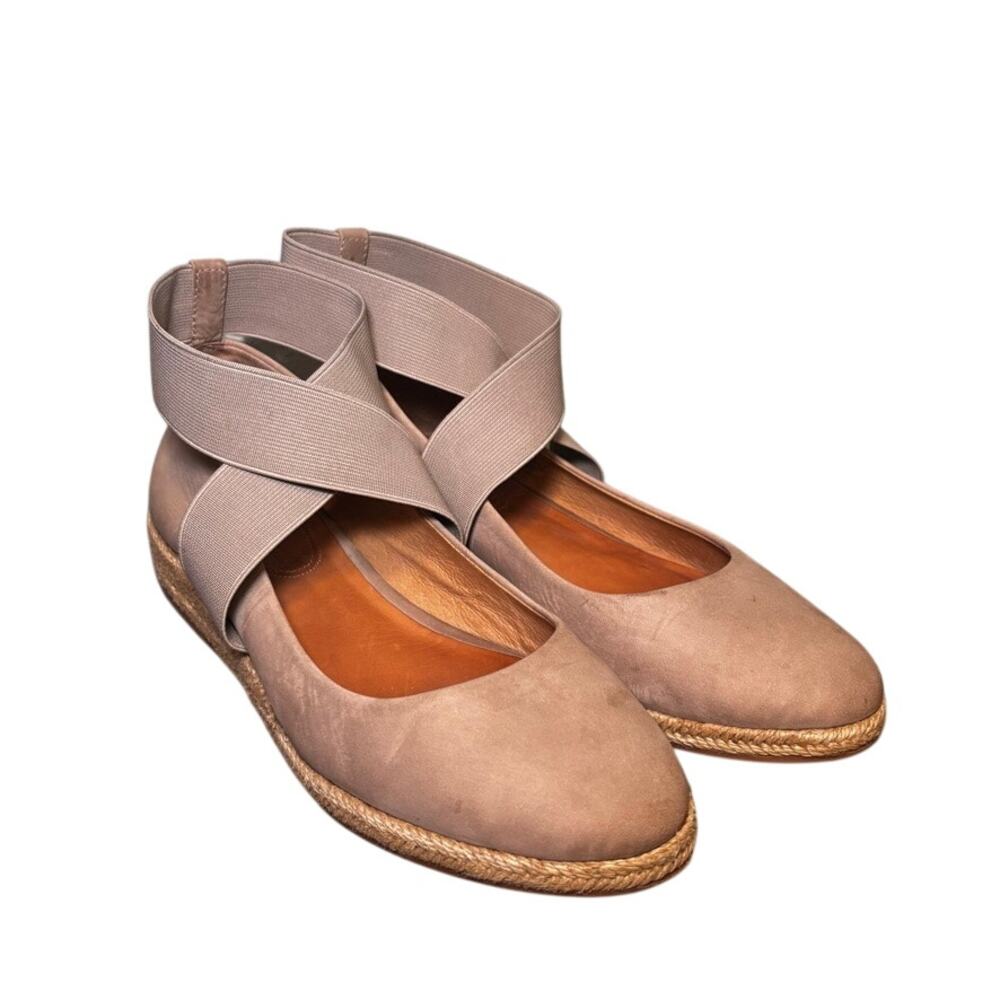 Corso Como Women's 6M Taupe Espadrille Flat Elastic Strap Shoes Casual Boho - Picture 1 of 9